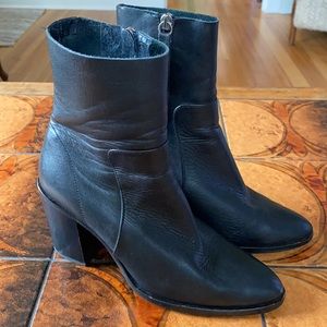 TopShop Black Leather Boot